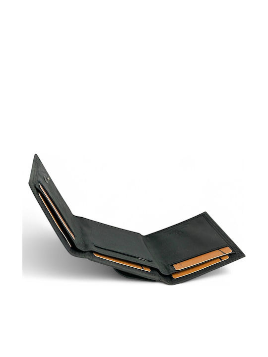 Leather Men's Wallet Cards with RFID Black