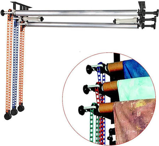 Neewer Photography 3 Rollers Wall Mounting Manual Background Support System 10082662