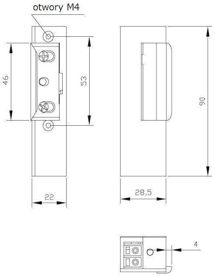 Electric Lock R3 Pam Block Left