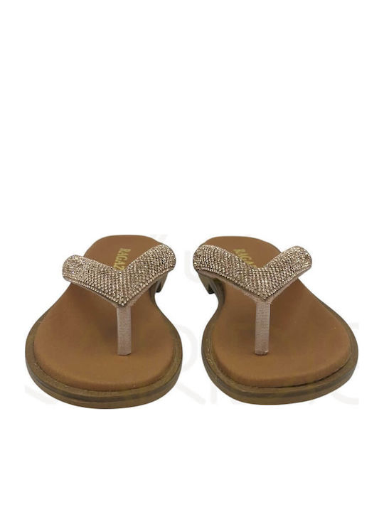 Sandale Casual Damă Din Piele Culoare Cupru