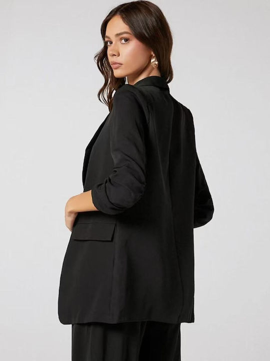 Pop Honey Blazer pentru femei Sacou Black