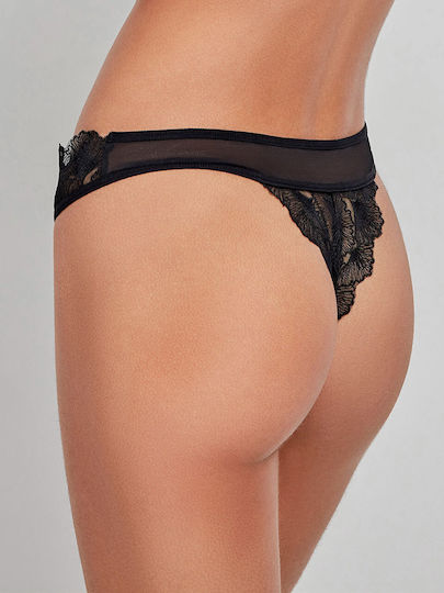 Gisela Black Lace String Thong Code 2/10103