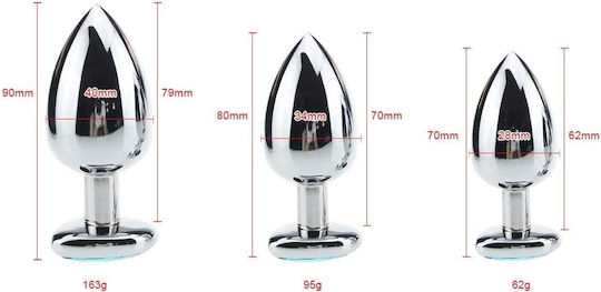 Naughty Toys Heart Base Plug Anal Mic Roșu