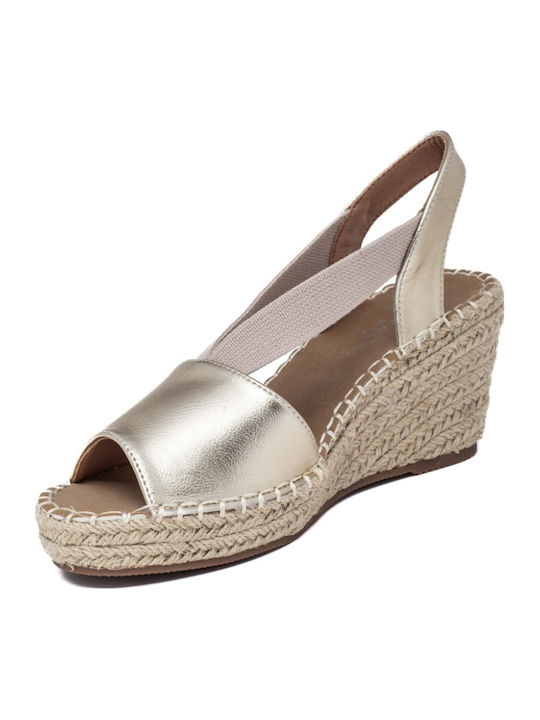 Women's Platform Espadrilles Gold
