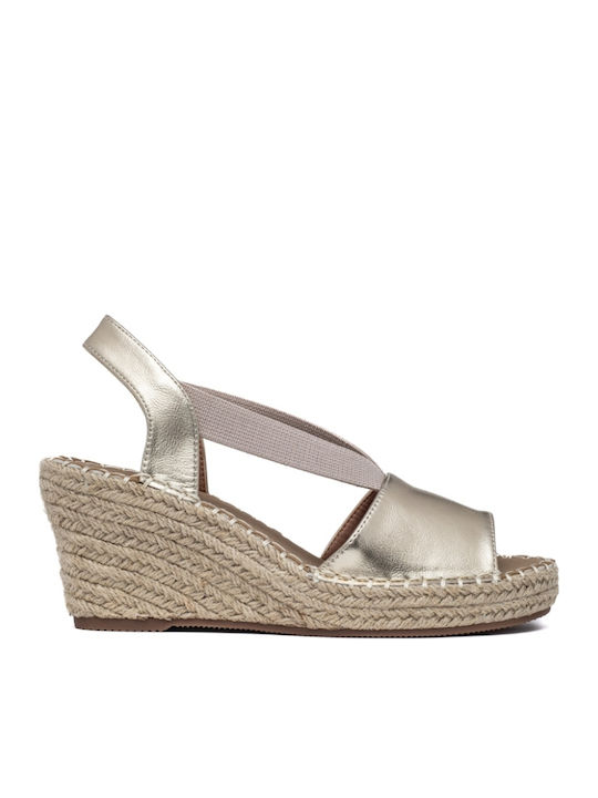 Women's Platform Espadrilles Gold