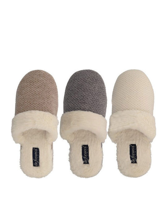 Winter Women's Slippers Beige