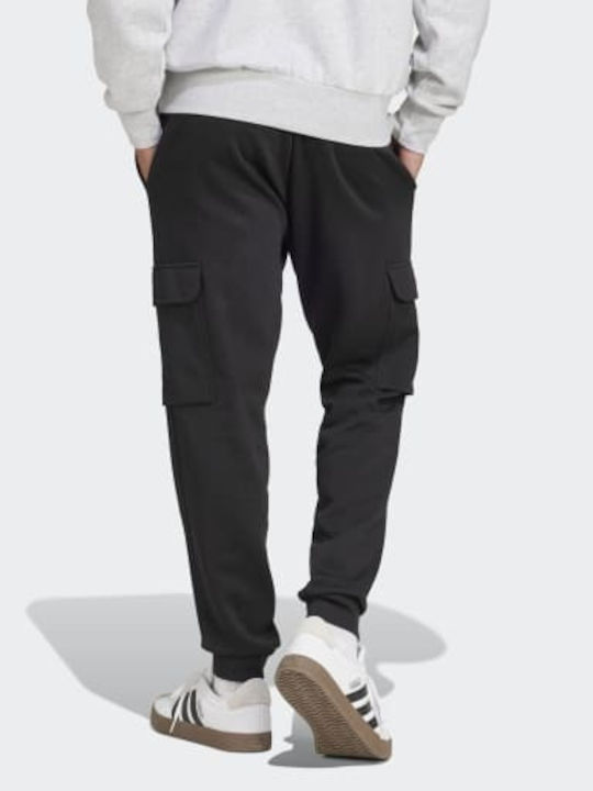 Essentials Cargo Παντελόνι Φόρμας με Λάστιχο Black