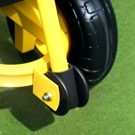 Garden Cart Metallic Four-wheel with Maximum Load Weight 200kg 25x25x51cm.