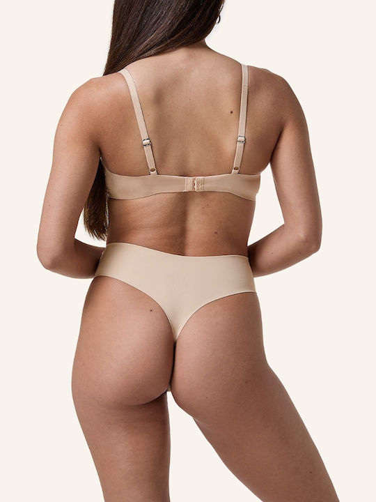 Women's String rugby tan