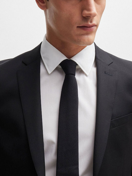 Men's Winter Suit Jacket Slim Fit Black