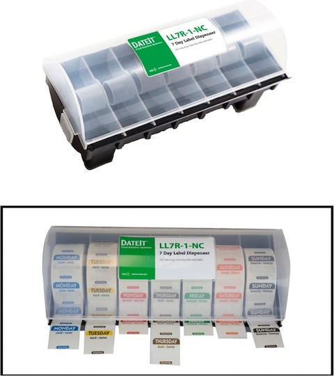 Διανεμητής Βάση Πλαστική 7 Ετικέτες 2.5x2.5cm Ncco 1 Ρολο
