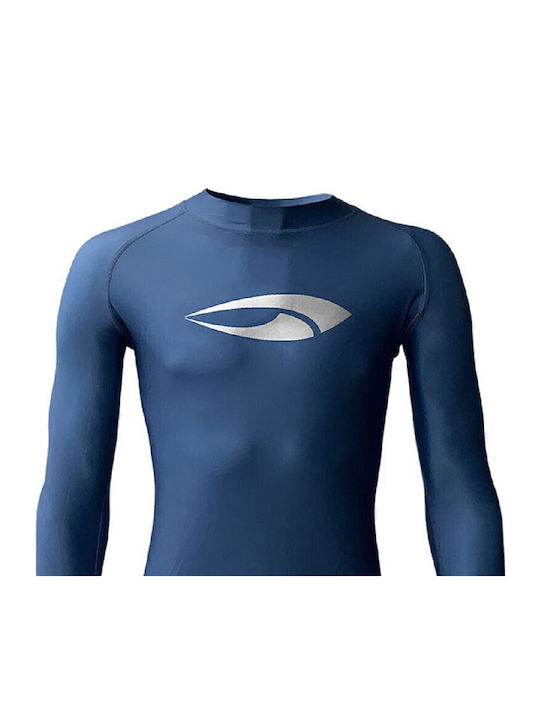 Blue Hunter Tricou De Protecție Solară Mânecă Lungă Albastru