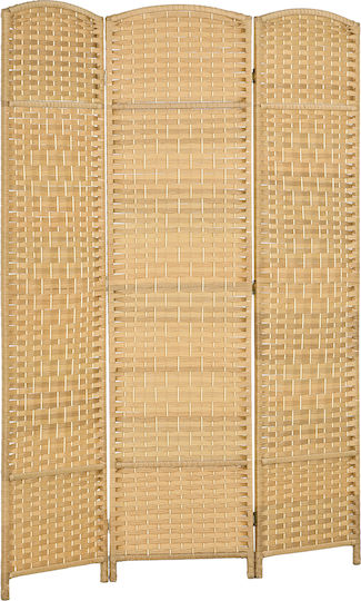 HomCom Διακοσμητικό Παραβάν Ξύλινο 135x180cm