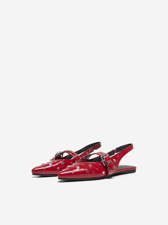 Pointy Slingback Ballerinas Aura5 With strap Black