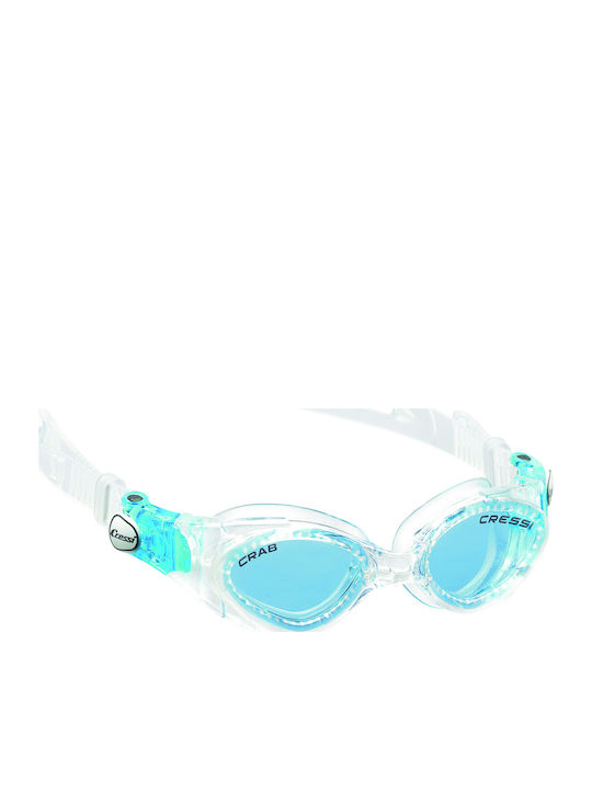 CressiSub Crab Swimming Goggles Kids with Anti-fog Lenses Green