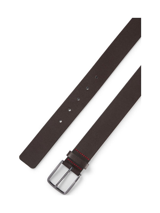 Geek Men's Belt Leather Brown