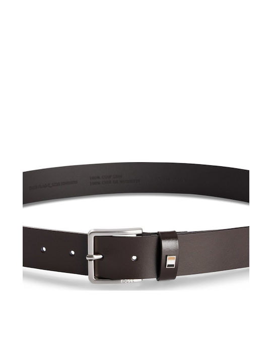 Geek Men's Belt Leather Brown