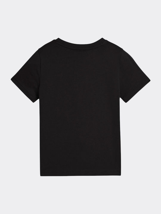 Kinder-T-Shirt Schwarz Logo