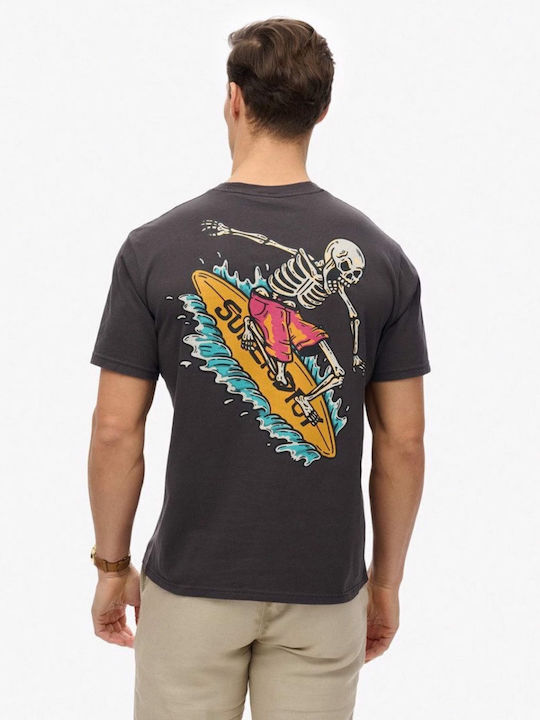 Narrative T-shirt Anthracite, Bison Black