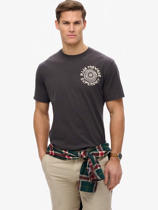 Narrative T-shirt Anthracite, Bison Black