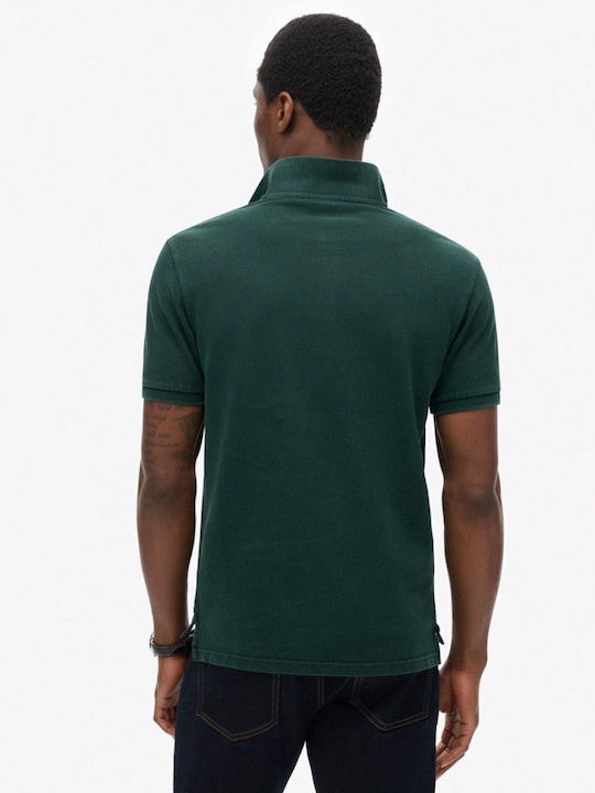 Destroy Polo Short Sleeve Blouse Enamel Green