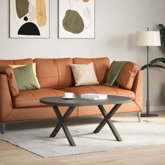 vidaXL Metallic Furniture Leg 2 Pieces Suitable for Table / Coffee Table / Office 70x42x42cm Brown