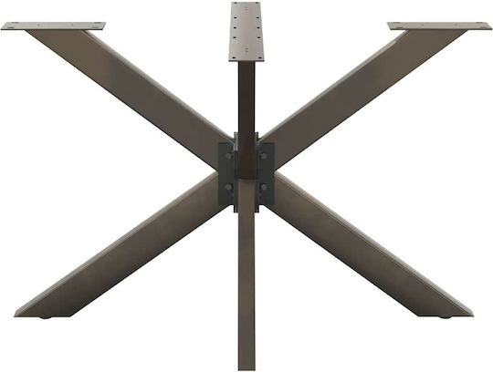 vidaXL Metallic Furniture Leg Suitable for Table / Coffee Table / Office 120x68x72cm Natural