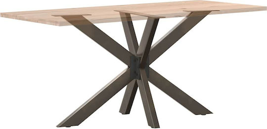 vidaXL Metallic Furniture Leg Suitable for Table / Coffee Table / Office 120x68x72cm Natural