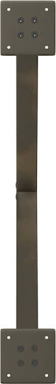 vidaXL Metallic Furniture Leg 2 Pieces Suitable for Table / Coffee Table / Office 70x42x42cm Brown