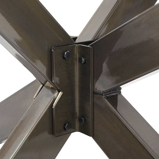vidaXL Metallic Furniture Leg Suitable for Table / Coffee Table / Office 120x68x72cm Natural