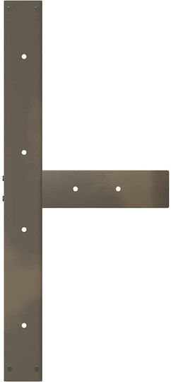vidaXL Picior Metalic Mobilier 2 Bucăți Potrivit Pentru Masă / Măsuță / Birou 70x35x72cm Natural