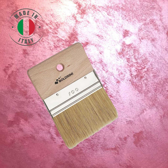 Boldrini 98100 Pensulă Spalter Pro Materiale Decorative Mâner Lat din Lemn 100mm