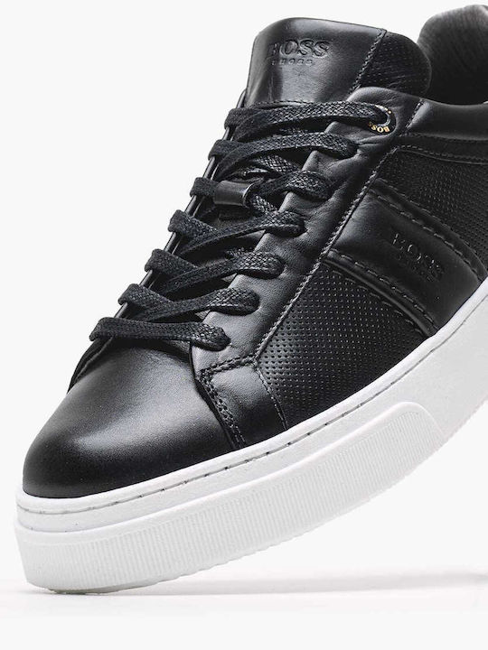 Herren Sneakers Black Leather