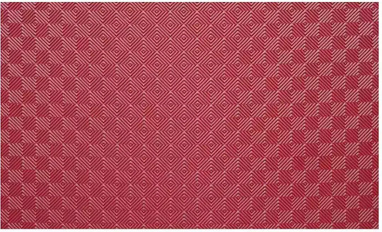 AMILA Saltea Puzzle Podea Sala De Sport Cu Două Fețe Roșu Negru 100x100x2.5cm 1 Bucată