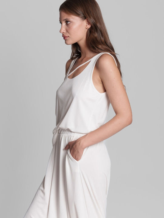Women's Blouse Sleeveless White