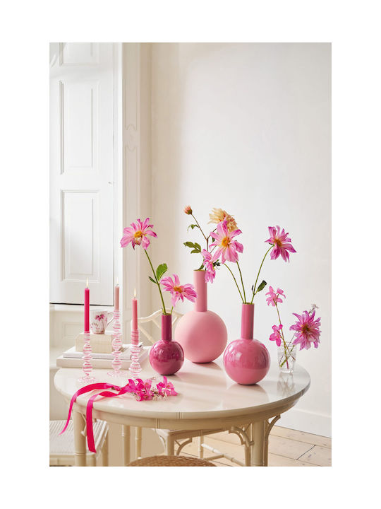 Pip Studio Μεταλλικο Βαζο Ροζ 19cm X 33cm