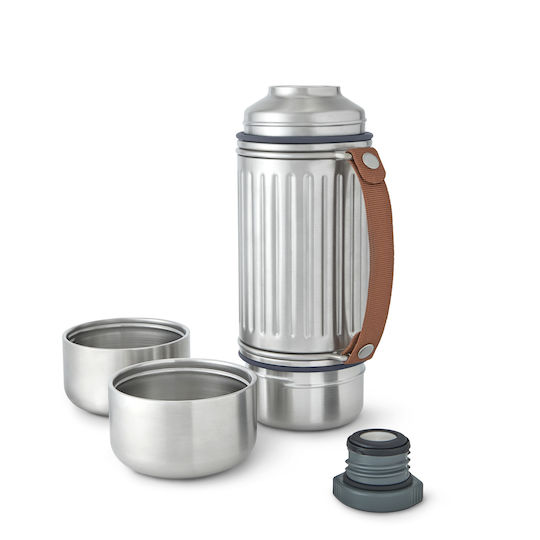 Black+Blum Μπουκάλι Θερμός Ανοξείδωτο 1lt Grey