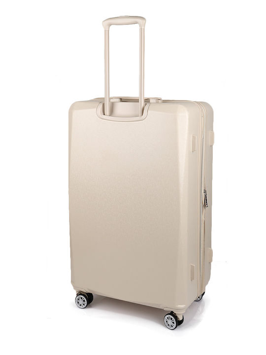 DKNY Großer Hartreisekoffer Ivory mit 4 Rädern