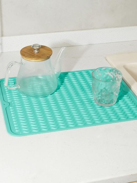 Silicone Dish Drying Surface Green 40x30cm