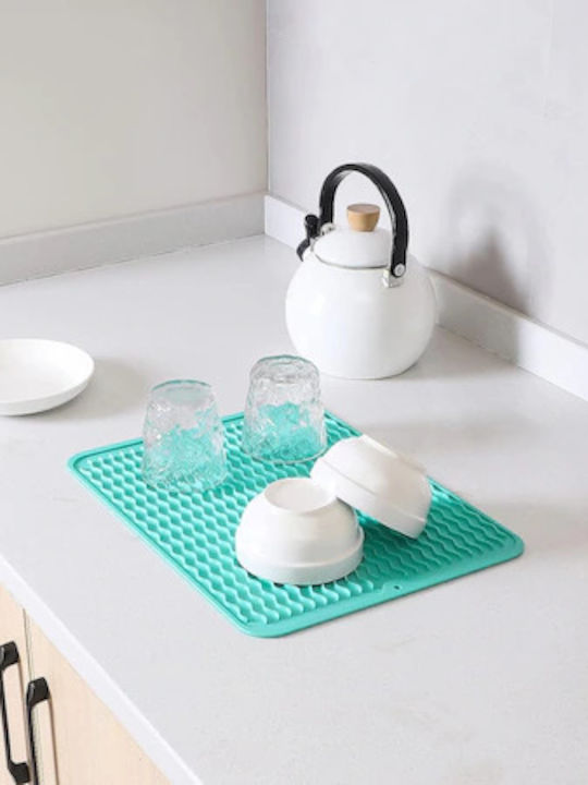 Silicone Dish Drying Surface Green 40x30cm
