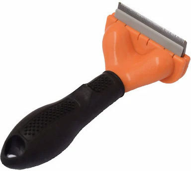 Bürste Mittel für langhaarige Hunde zur Fellpflege Orange