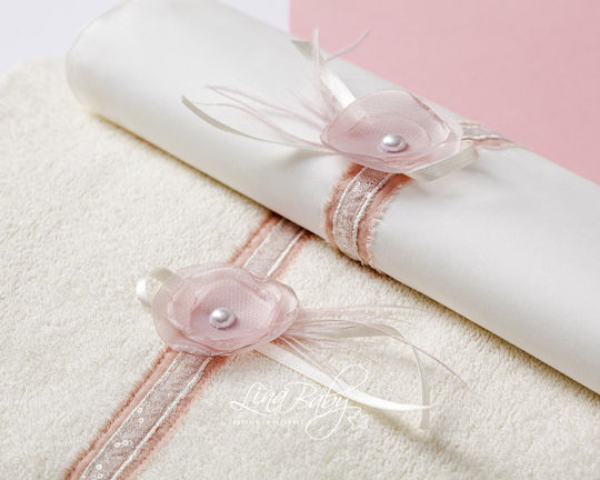 Lina Baby Set Christening Oilcloths White 3 Pieces