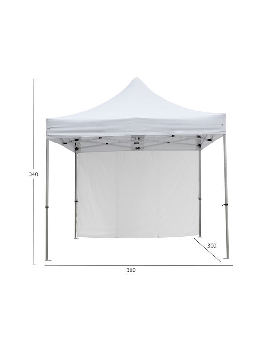HomeMarkt Πτυσσόμενο Κιόσκι Κήπου CRESSEN 3x3m