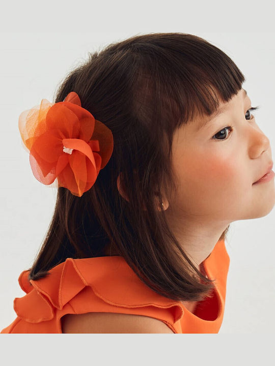 Abel & Lula Kids Flower Hair Clip 25-05441-082 Orange