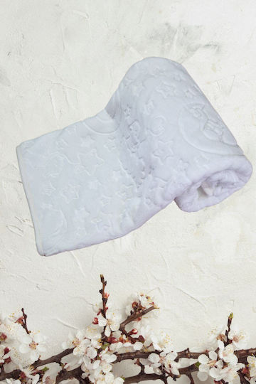 Recos Blanket Nursery Swaddling Blankets Velvet White 100x120cm