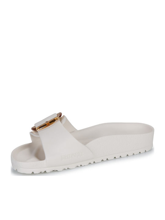 Madrid Big Buckle EVA Slides σε Λευκό Χρώμα