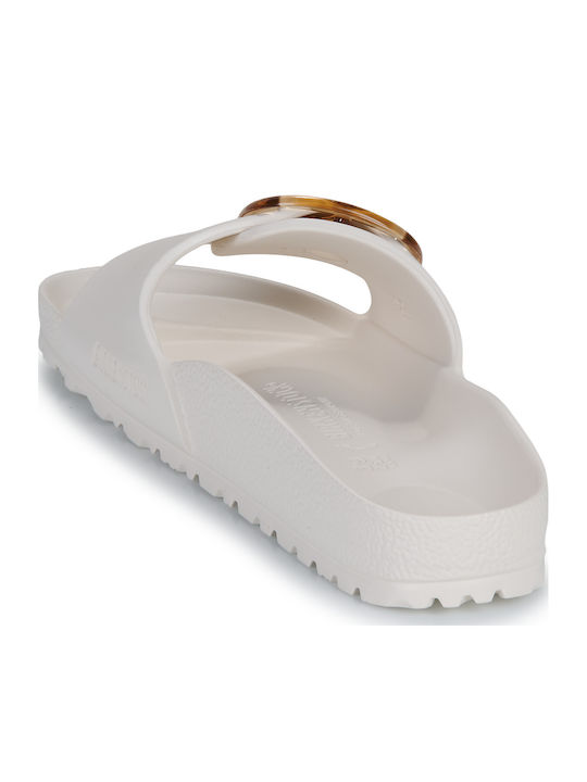 Madrid Big Buckle EVA Slides σε Λευκό Χρώμα