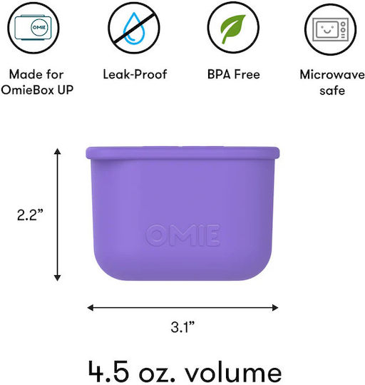 Omie Plastic Kids' Thermal Dinner Set Purple