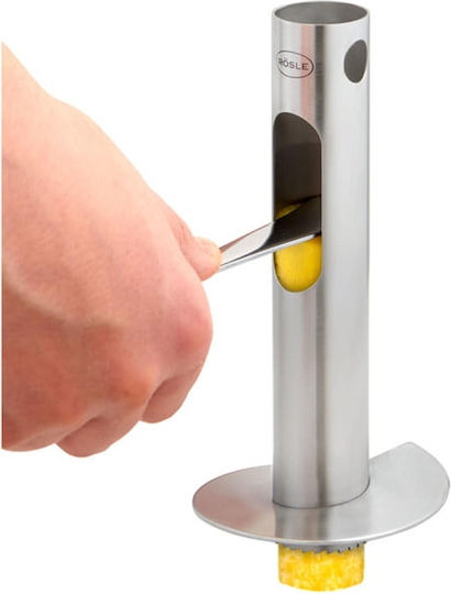 Pineapple Cleaning Slicing Device Rosle Black Stainless Steel