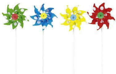 Polka Dot Pinwheels Ass12*each